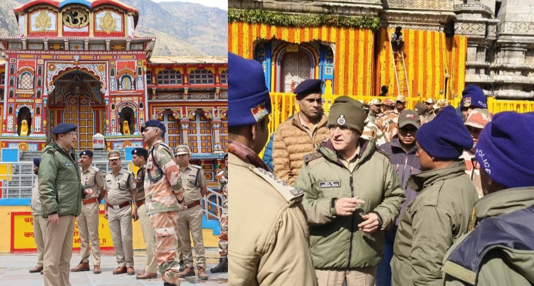 DGP दीपम सेठ ने किया केदारनाथ और बद्रीनाथ धाम का निरीक्षण, सुरक्षा व्यवस्था और भीड़ प्रबंधन के लिए दिए आवश्यक निर्देश